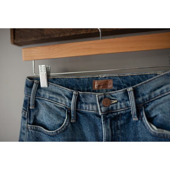 MOTHER The Hustler Roller Ankle High-Rise Wide-Leg Jeans 26 Slip And Fall NWT - Picture 4 of 6